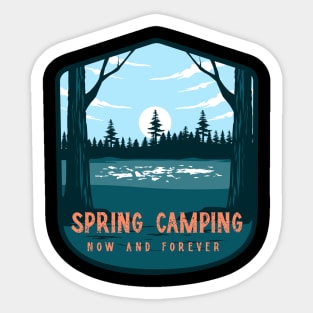 Spring Camping Sticker